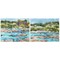 Stupell Industries Flowing River Rocks 2 pc Canvas Wall Art Set Design by Melissa Wang